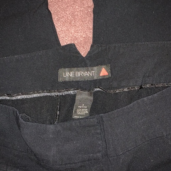 Lane Bryant Petite boot flare short stretch slacks - Picture 3 of 3